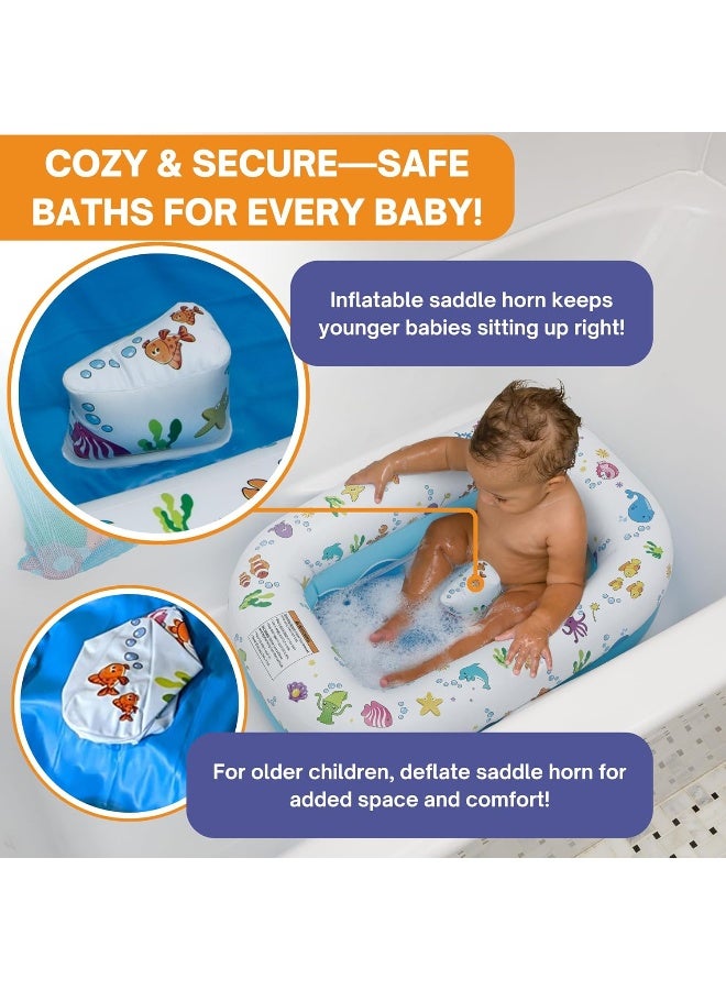 Mommy's Helper | Inflatable Under The Sea Baby Bathtub - Image 4