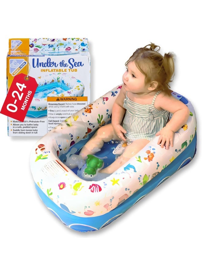 Mommy's Helper | Inflatable Under The Sea Baby Bathtub - Image 1