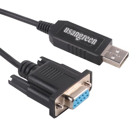 Usangreen PL2303GT USB RS232 to DB9 Cross Wired Rollover Null Modem Cable (Null modem pinout: 2-TXD, 3-RXD 5-GND, 7-CTS. 8-RT) - Image 1