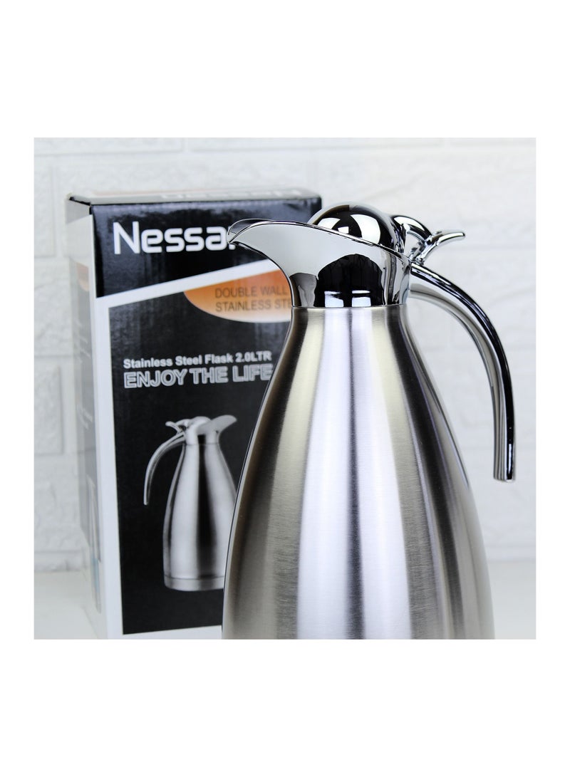 Nessan Double Wall Stainless steel Vacuum Flask, 2.0L - Image 3