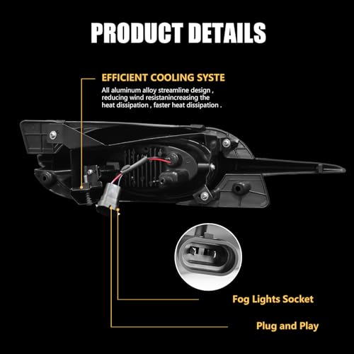 OKSIWA Angel Eye Laser LED Fog Lights with DRL HB&LB For 2016-2025 Honda Civic Sedan,2013-2021 Civic Hatchback/Sport Hatchback/Pilot,2014-2021 JAZZ,2010-2018 Acura RDX,2013-2018 CRIDER,LED Fog Lamp - Image 5