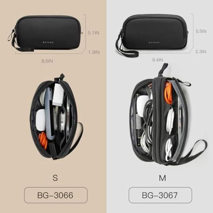 BANGE Electronics Organizer Travel Case, Water Resistant Travel Bag, Tech Pouch Accessories Organizer For Cable,Cord, Phone, Cables, Usb Flash Drive, Daily Items - Image 3