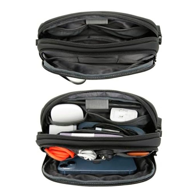 BANGE Electronics Organizer Travel Case, Water Resistant Travel Bag, Tech Pouch Accessories Organizer For Cable,Cord, Phone, Cables, Usb Flash Drive, Daily Items - Image 5