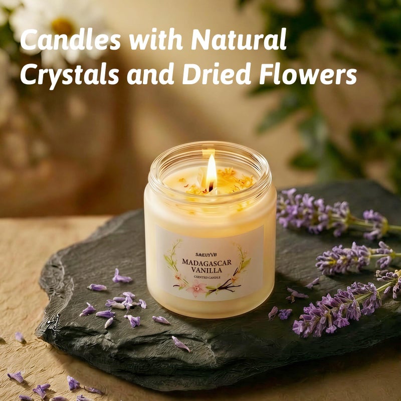 SAEUYVB 8 Pack Scented Candles for Home,28oz Crystal Soy Candles-200 Hour Long Lasting,Aromatherapy Candle Sets for Women Gift,Perfect for Valentine's Day,Mother's Day, Birthdays, Anniversaries - Image 4