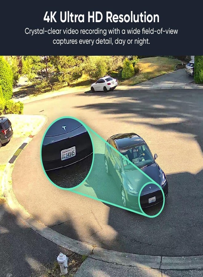 وايز كاميرا WYZE Cam Pan v4 (عبوة من قطعتين)، نظام كاميرات مراقبة منزلية ذكية بدقة 4K، شاشة داخلية/خارجية تعمل بالذكاء الاصطناعي لمراقبة الأطفال/الحيوانات الأليفة/الأشخاص/المركبات، رؤية ليلية ملونة، دوران/إمالة 360 درجة، 2.4 جيجا هرتز و5 جيجا هرتز، متوافقة مع Alexa وGoogle Assistant - Image 3
