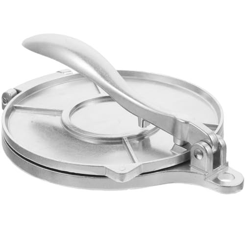 MUCKLILY Tortilla Press 8 Inch, Quesadilla Maker, Dough Press, Pizza Press Roti Press, Masa Roti, Chapati Maker for Flour Tortilla Silver - Image 1
