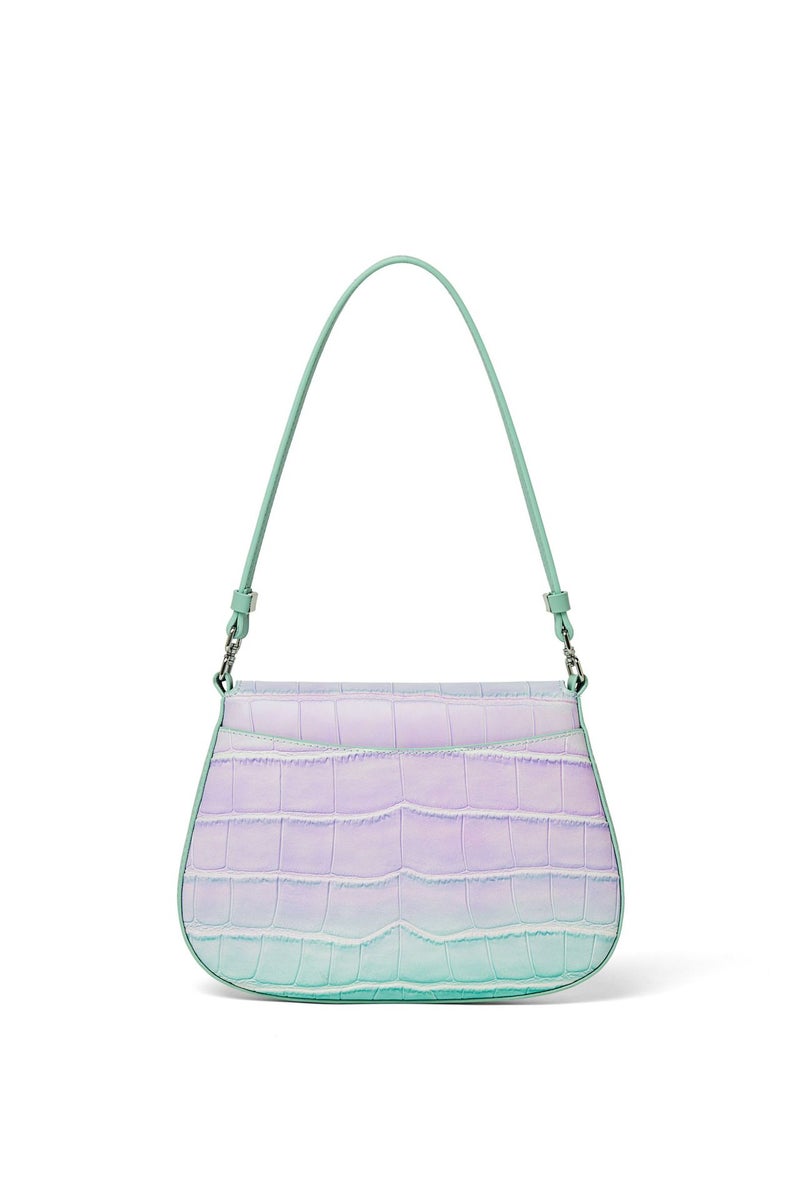 Summer Genuine Leather Underarm Bag Fashion Niche Design Women'S Bag Fresh Underarm Bag Single Shoulder Handbag Color Block - Image 4