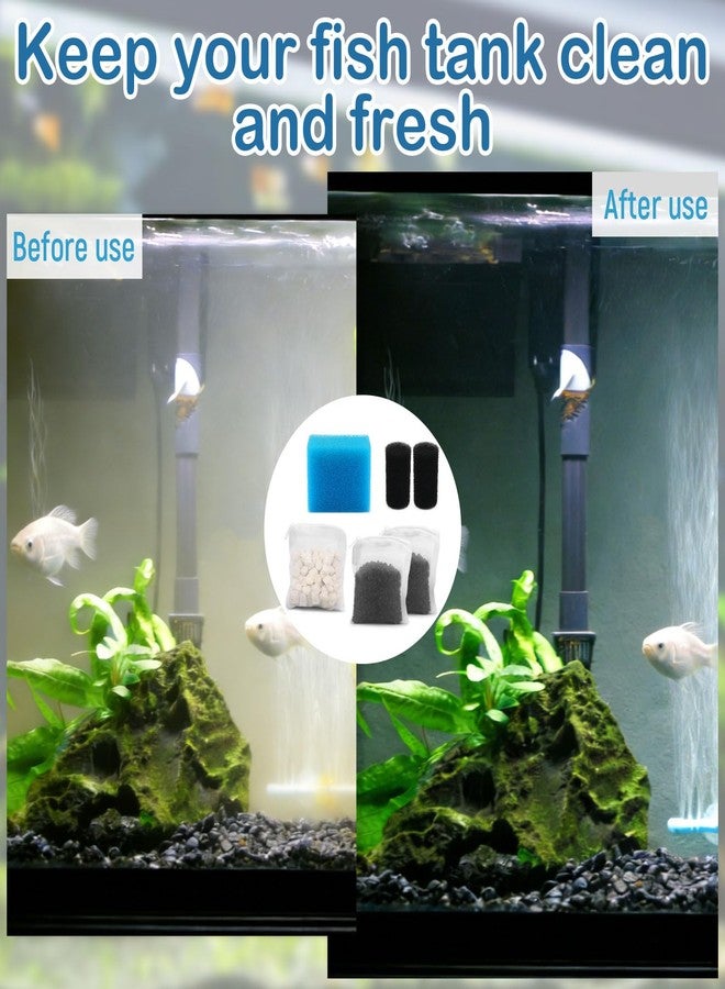 8B8B Aquarium Media Maintenance Kit Replacement for Fluval AC20 Power Filter, Includes 1 Blue Foam Filters, 2 Intake Strainer Sponge,1Pack Ceramic Rings and 2 Pack Activated Carbon - Image 5