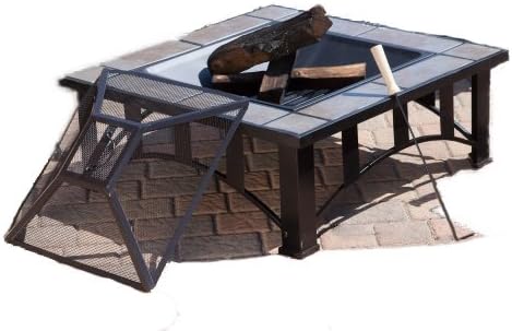 Bosmere Weatherproof Square Fire Pit Cover 45 x 45 x 20 Green - Image 3