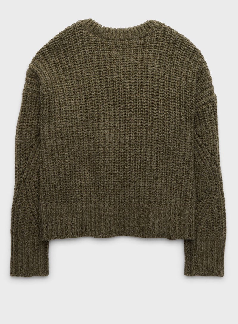 Aerie Crew Neck Ribbed Sweater - Image 4