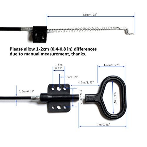 Love&Mini Recliner Replacement Parts, Sofa Reliable Release Pull Cables D-Ring Handle (2 pcs) - Image 3