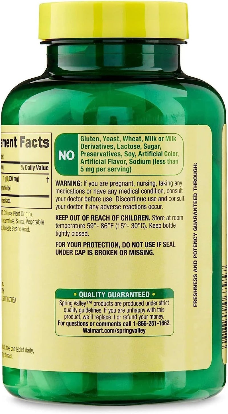 SPEC Lysine Amino Acid Supplements 1 Tablet Per ServingSpring Valley LLysine Supports a Healthy Immune System 100 Count - Image 2