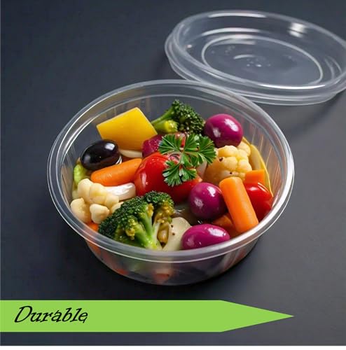 Mr. Miracle Mr Miracle 16 oz Clear Deli Containers with Lids. Pack of 12. Airtight Reusable Plastic Food and Multi-Purpose Containers. Microwave, Freezer and Dishwasher Safe - Image 5