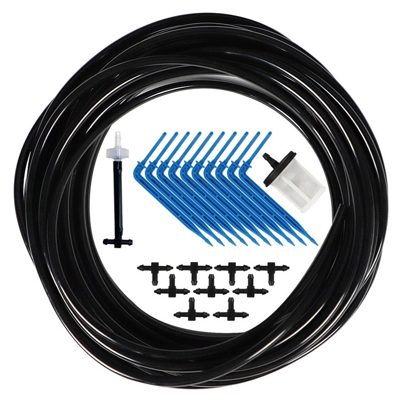 JIYANG Drip Irrigation Kit - Solar Automatic Plant Self Watering Devices, Solar Powered Auto Easy DIY Watering System Supported Pots Plants, Timing Modes for Plants on The Balcony, in The Plant Bed, - Image 1
