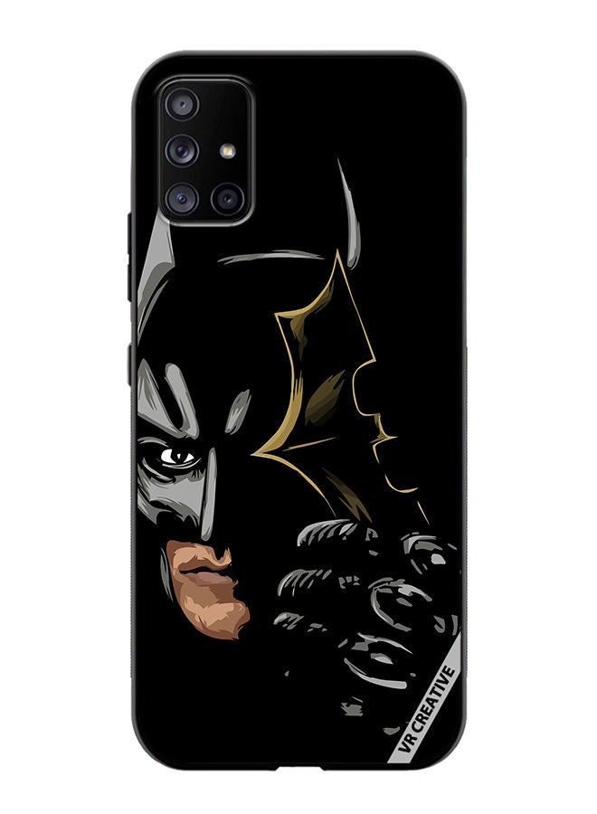 VR CREATIVE غطاء واقي لهاتف سامسونج جالاكسي A51 5G بتصميم باتمان الأسود متعدد الألوان - Image 1