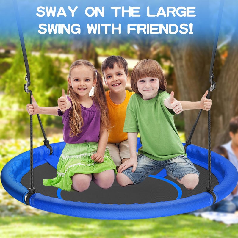 Hotjump 48 inch Saucer Tree Swing for Kids Adult, Larger Flying Swing for Whole Family 700lbs Weight Capacity with Adjustable Hanging Straps - Image 3