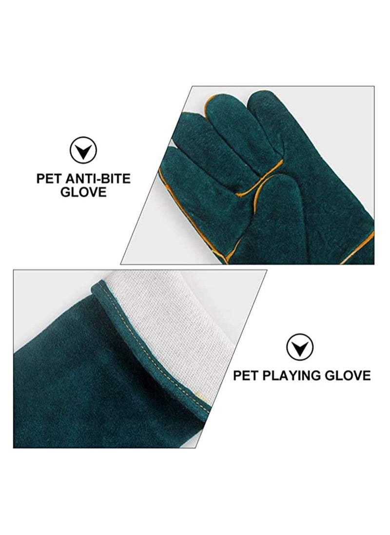 Excefore - 1 Pair Animal Handling Anti-bite Scratch Gloves for Reptile Pet Bite Resistant Protective Glove - Image 1