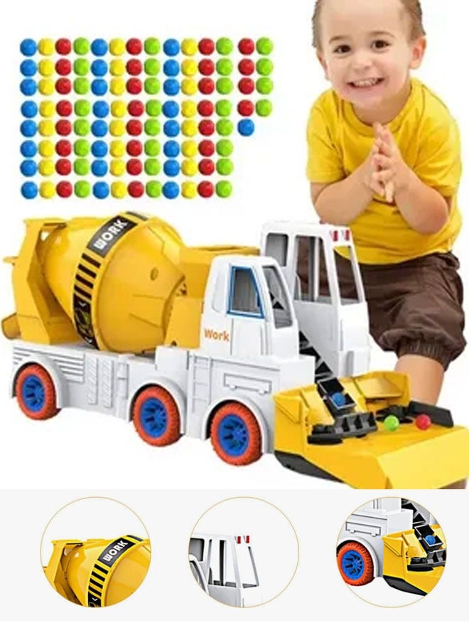 إيزي سو لعبة شاحنة خلط الأسمنت الكهربائية للأطفال، محاكاة بناء، نقل، تفريغ، مركبة، هدية عيد الميلاد للأولاد - Image 1
