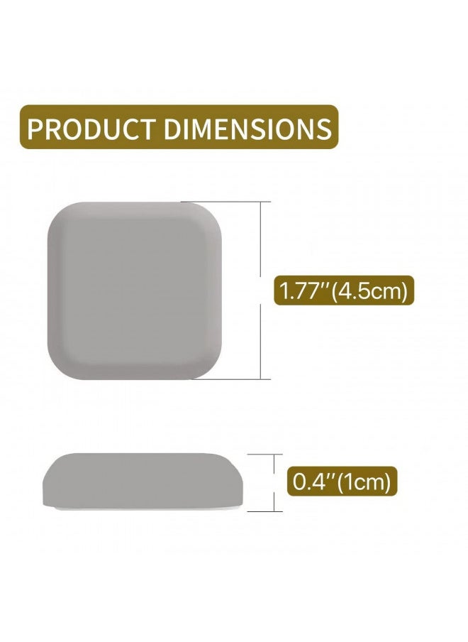 Symsept Door Stoppers Wall Protector - Silicone Door Knob Guard Wall Shield - Self-Adhesive Door Handle Bumper Silencer for Home Office Walls (White, Gray, Black)  - Image 1