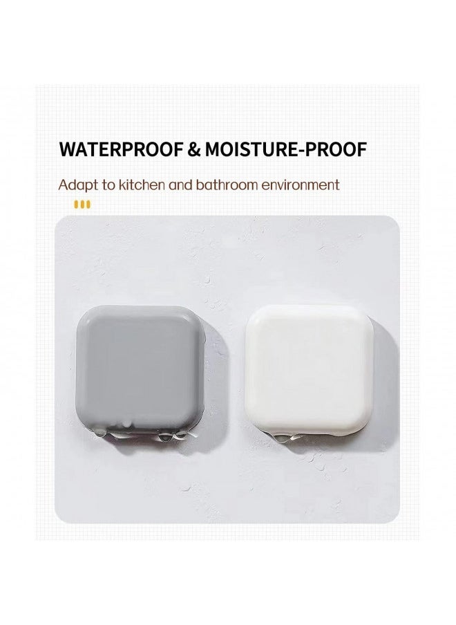 Symsept Door Stoppers Wall Protector - Silicone Door Knob Guard Wall Shield - Self-Adhesive Door Handle Bumper Silencer for Home Office Walls (White, Gray, Black)  - Image 4