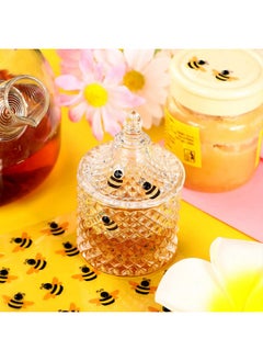 Zonon 4 Sheets 100 Pcs Glitter 3D Bee Design Stickers Summer Honey Bee Dimensional Sticker Selfadhesive Pvc Waterproof Tiny Bee Decals Cute Embellishment For Diy Craft Decoration Card Scrapbooking Ornament  - Image 5