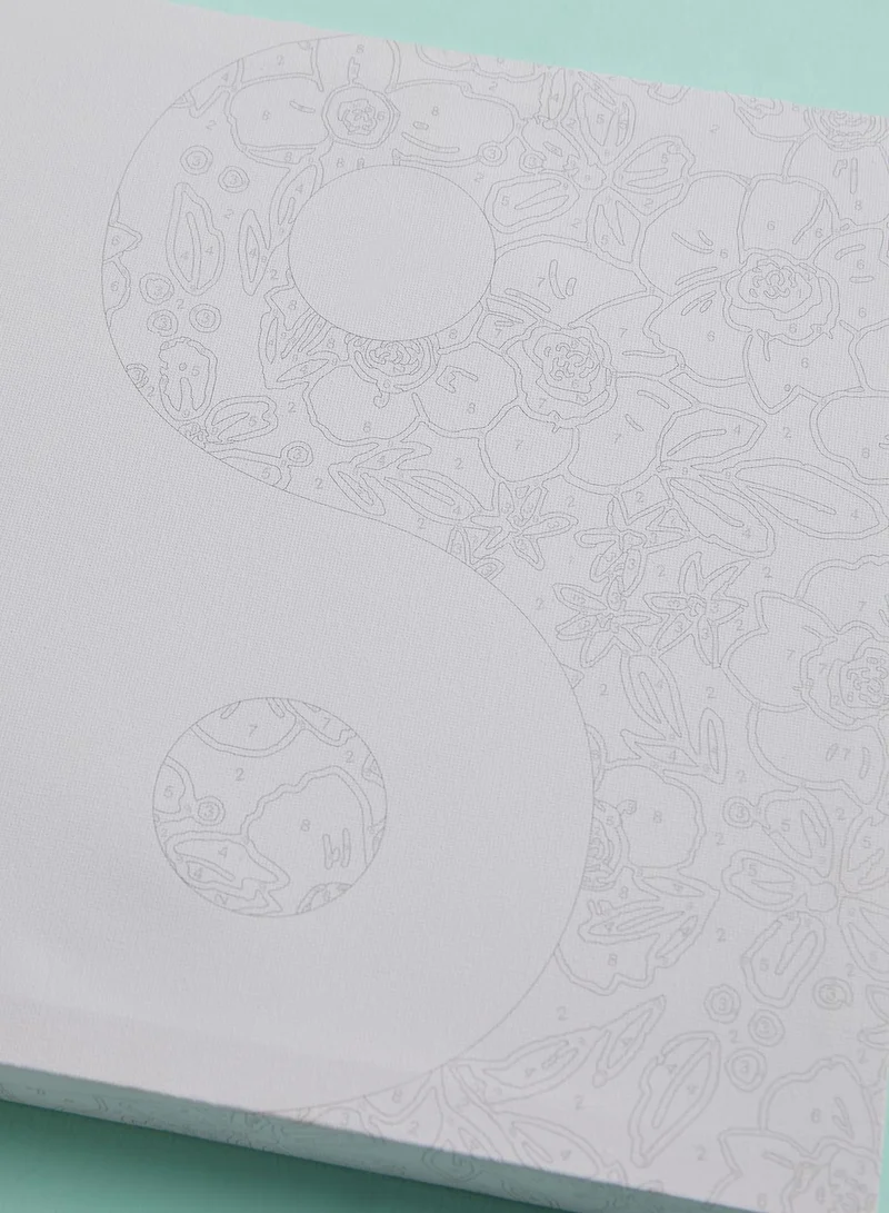 Typo Stretch Canvas Paint By Numbers 30X30