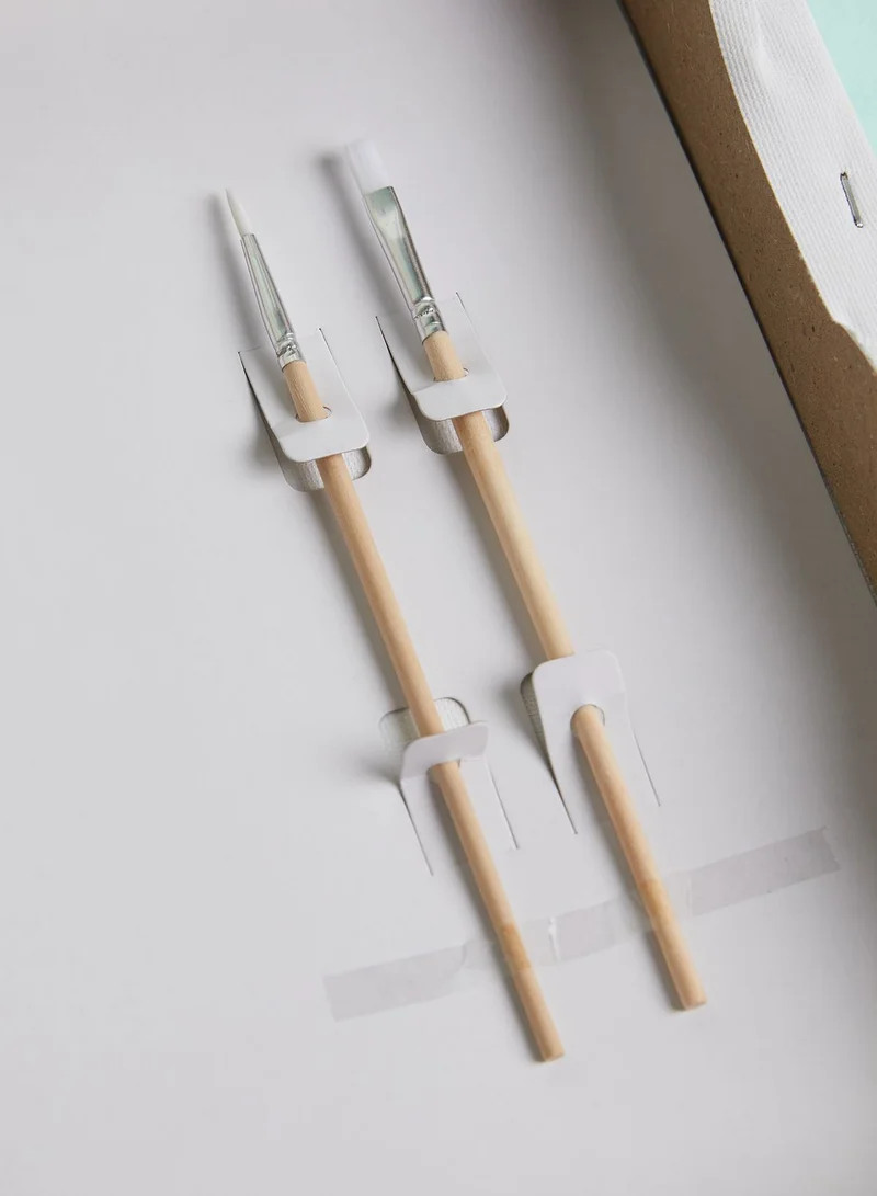 Typo Stretch Canvas Paint By Numbers 30X30