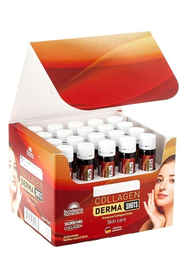 SUNSHINE NUTRITION Sunshine N Platinum Collagen Derma Shots 20'S 25Ml