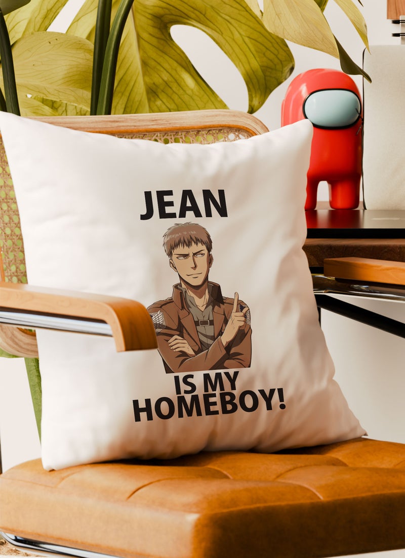 LOUD UNIVERSE Attack on Titan Jar Attack on Titan Couch Cushion Funny Manga Style Fan Decorative Cushion Cosplay Funny Jean Jean Kirstein is Homeboy-Anime Fan Gift - Image 4