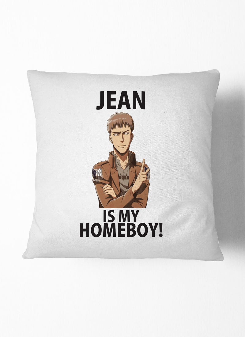 LOUD UNIVERSE Attack on Titan Jar Attack on Titan Couch Cushion Funny Manga Style Fan Decorative Cushion Cosplay Funny Jean Jean Kirstein is Homeboy-Anime Fan Gift - Image 1