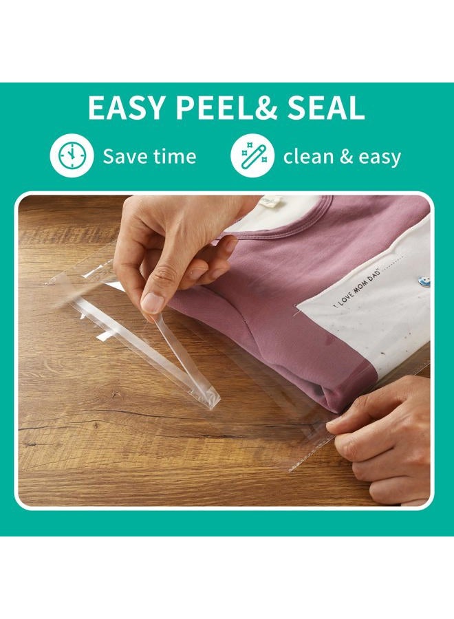 iMailer 500 Count - 11" x 14" Self Seal Clear Cello Cellophane Resealable Plastic Poly Bags for Prints, Photos, Documents, Clothing, T-Shirt - Image 2