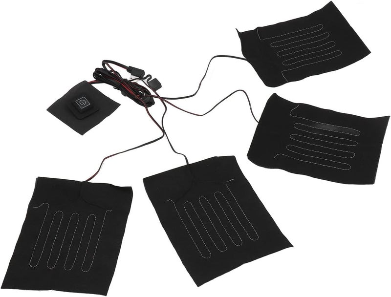 Heating Cloth, Switch 3 Speed Temperature Control USB Powered Heating Pad with Customized Thermostat, for Winter Clothes Vest Gloves - Image 2