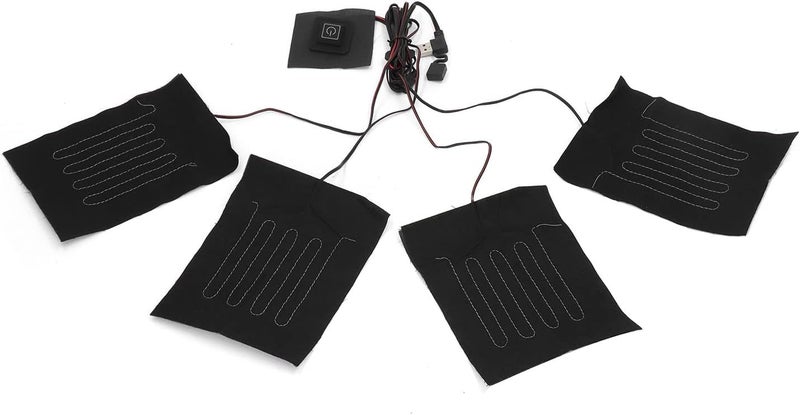 Heating Cloth, Switch 3 Speed Temperature Control USB Powered Heating Pad with Customized Thermostat, for Winter Clothes Vest Gloves - Image 1