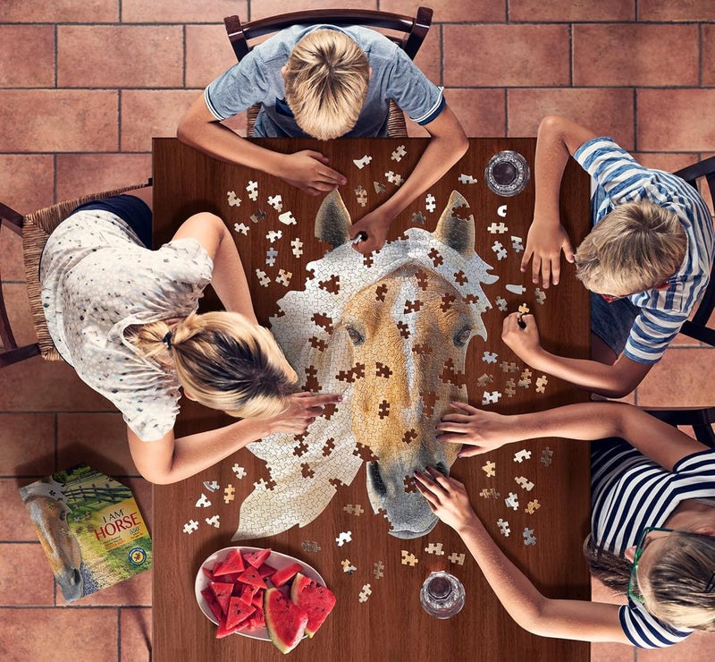 Madd Capp Puzzles - I AM Horse - 550 pieces - Animal Shaped Jigsaw Puzzle - Image 3