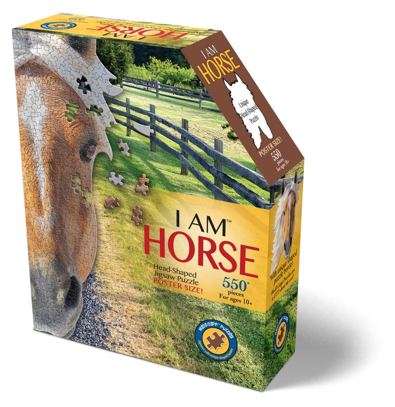 Madd Capp Puzzles - I AM Horse - 550 pieces - Animal Shaped Jigsaw Puzzle - Image 4