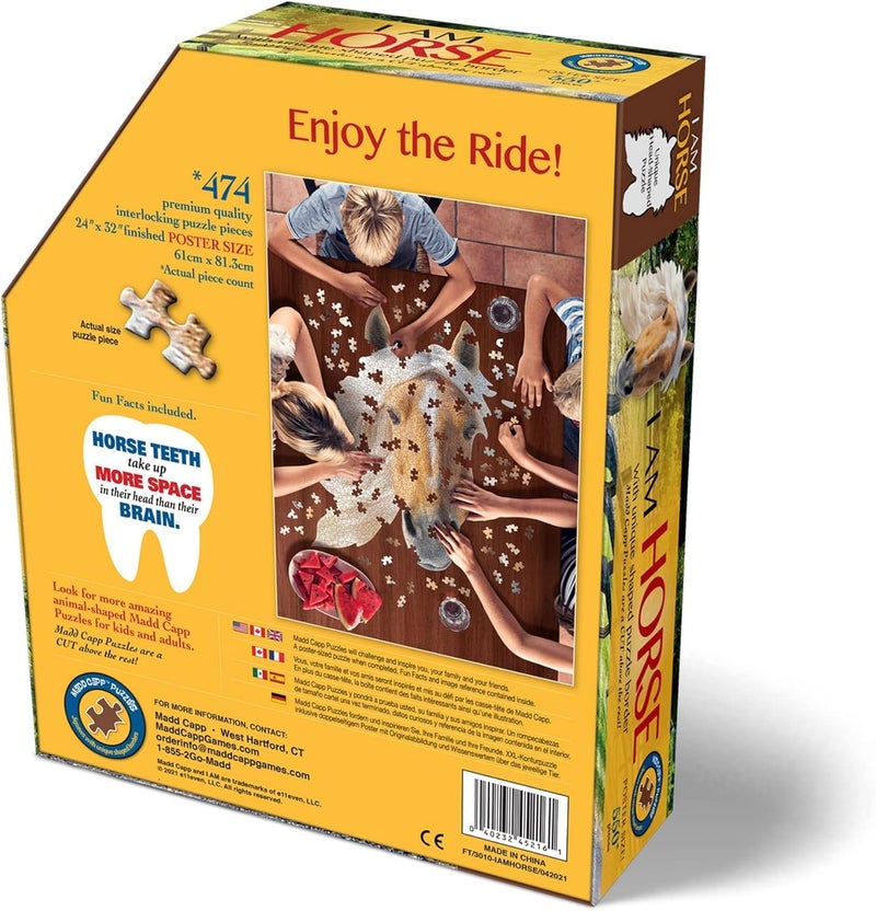 Madd Capp Puzzles - I AM Horse - 550 pieces - Animal Shaped Jigsaw Puzzle - Image 5