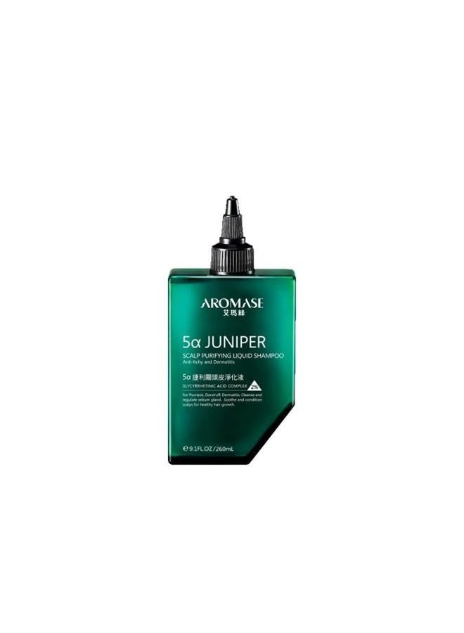 5 Juniper Purifying Liquid Shampoo for Dry & Sensitive Scalp, 80 ml - Award Winning Cleanser & Exfoliator for Dandruff, Psoriasis, Dermatitis & Oily Hair