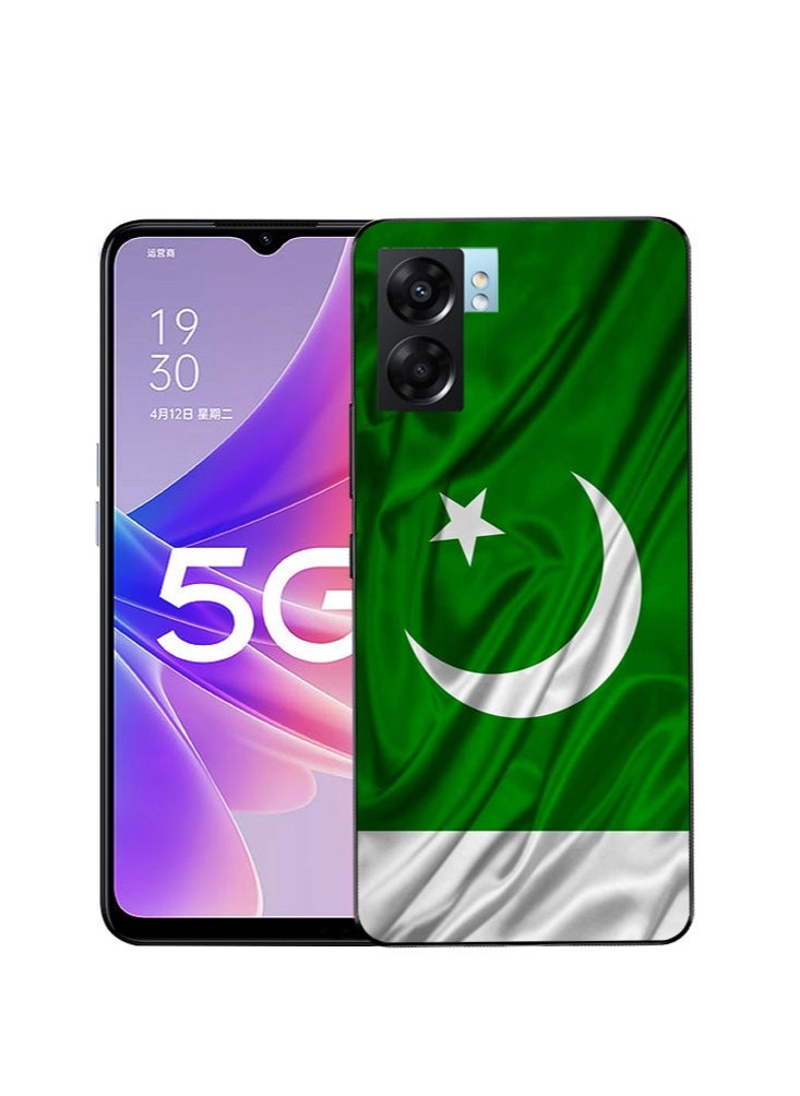 Service Zone Protective Printed Mobile Back Cover Pakistan Flag For Oppo A57 5G  - Image 1
