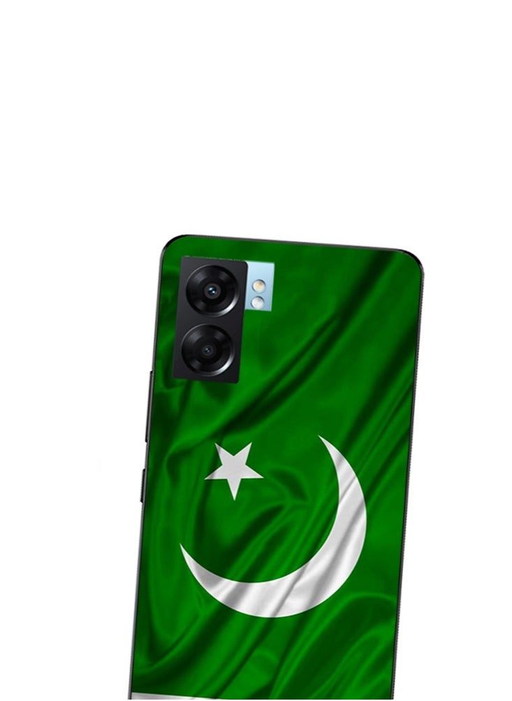 Service Zone Protective Printed Mobile Back Cover Pakistan Flag For Oppo A57 5G  - Image 2