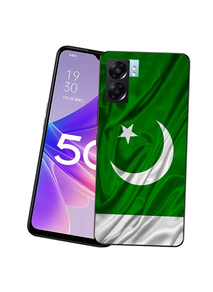 Service Zone Protective Printed Mobile Back Cover Pakistan Flag For Oppo A57 5G  - Image 3