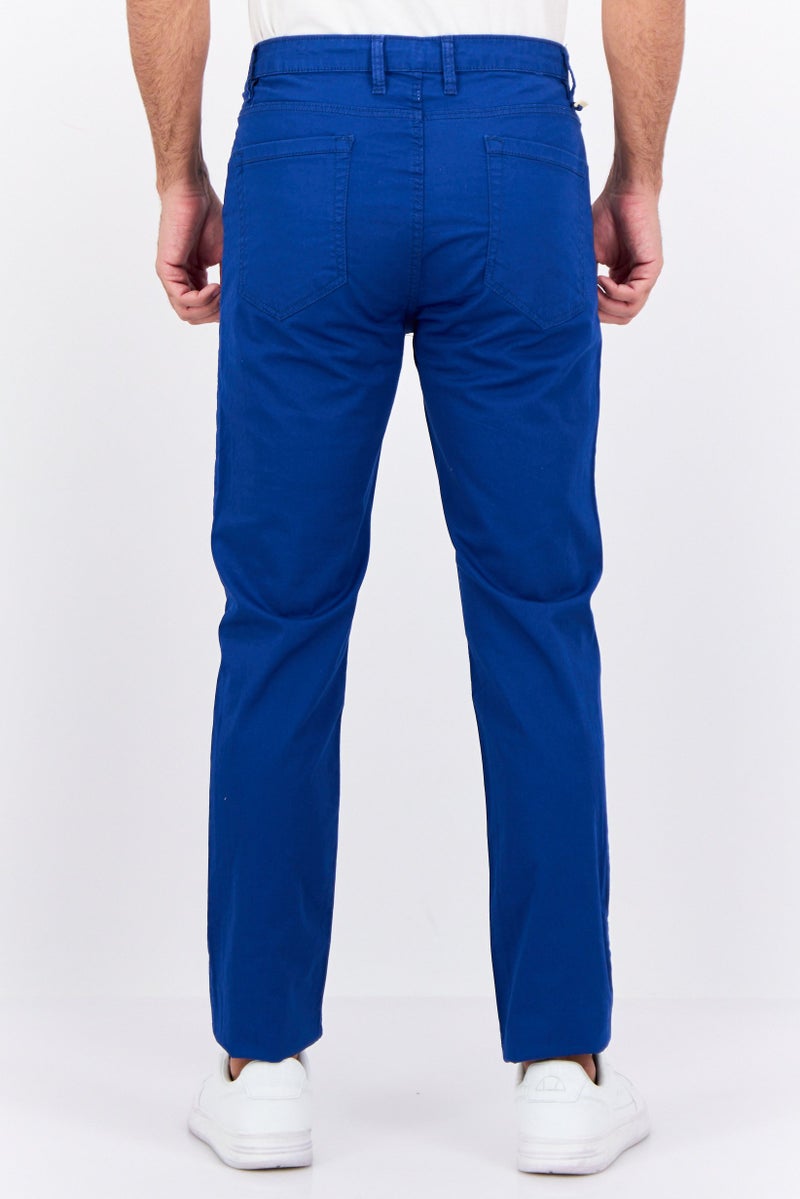 Sorbino Men Regular Fit Solid Chino Pants, Blue - Image 2