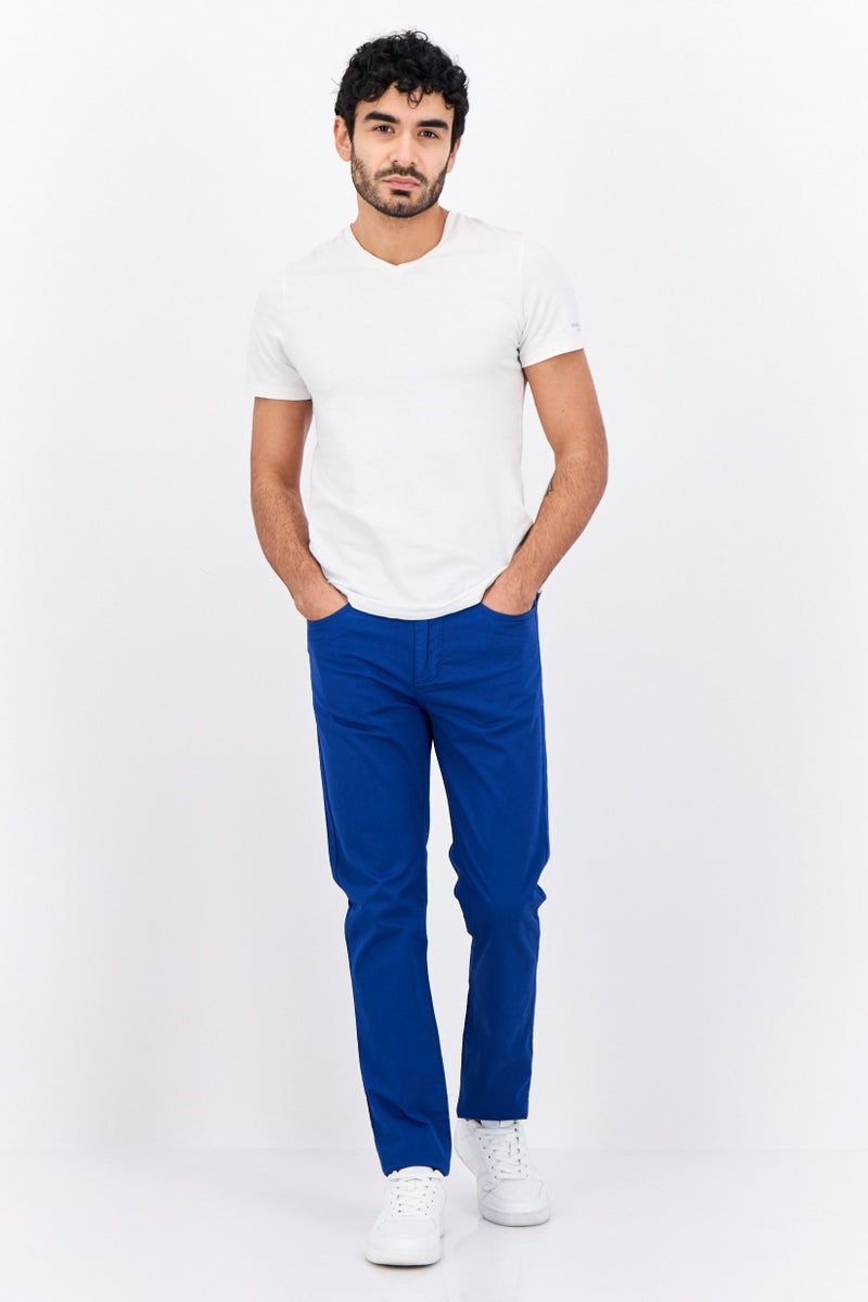 Sorbino Men Regular Fit Solid Chino Pants, Blue - Image 5