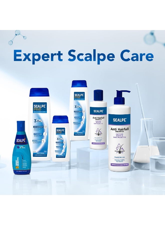 Scalpe Pro Daily Anti-Dandruff Shampoo | Removes Dandruff from Source | Helps with Itching, Irritation & Redness accompanying Dandruff | Scalpe Science | Climbazole & ZPTO Formulation | Strong & Smooth Hair | Daily Use | Dermatologically Tested Solution | For Women & Men | 400ml - Image 2