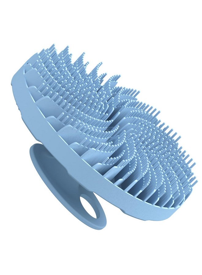 إنر نيد فرشاة تنظيف الجسم المصنوعة من السيليكون الآمن غذائيًا، تقشير وتدليك لطيف، رغوة لطيفة، أكثر صحة وتدوم لفترة أطول (أزرق فاتح) - Image 1