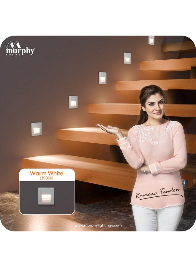 Murphy 3W Wall Step Conceal Light Outdoor and Indoor LED Foot Light with Aluminium IP65 Grade Waterproof Body : Warm White, (Pack of 6) - Image 5