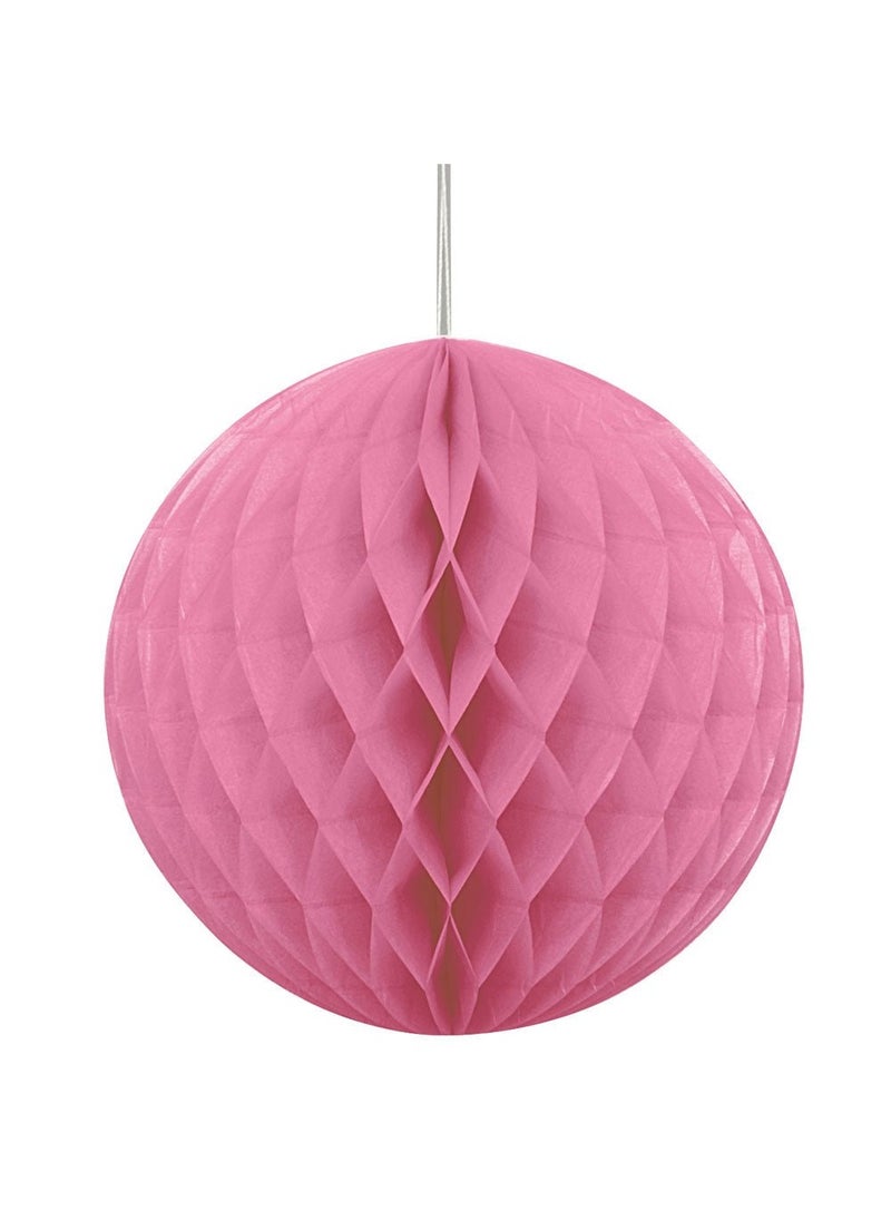Unique Honeycomb Pink Paper 20cm Ball Hanging Decoration