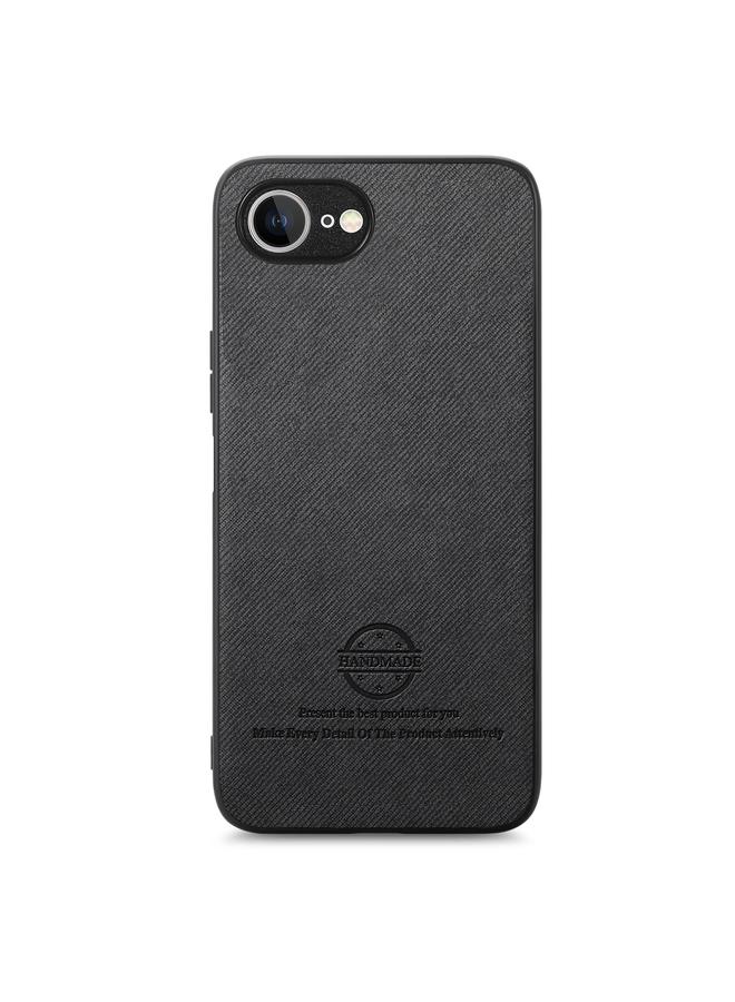 S-TOP Case For iPhone 16e Twill Fabric Leather Skin Back Phone Case - Image 2