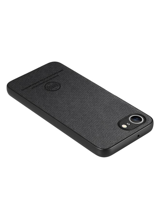 S-TOP Case For iPhone 16e Twill Fabric Leather Skin Back Phone Case - Image 3