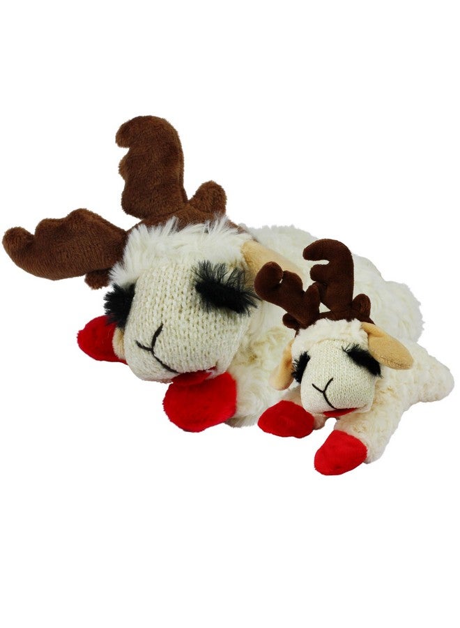 MULTIPET Holiday Lambchop with Antlers, 6 in, white - Image 4