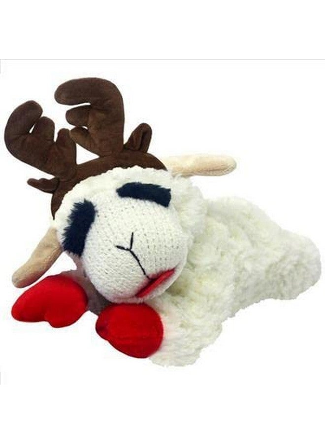 MULTIPET Holiday Lambchop with Antlers, 6 in, white - Image 3